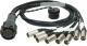 Klotz RMP-8 kabel - 25p XLR konektor, 8x 5p XLR, DMX fanout, PVC, 1,2m