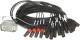 Klotz RMP-24 XLR kabel - 16x XLR samec, 4x XLR samice, 10m, PVC