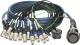 Klotz RMP-12 XLR kabel - 8x XLR samec, 4x XLR samice, 12 kanál, 3m