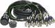 Klotz RMP-32 XLR kabel - 24x XLR samice, 8x XLR samce, 15m