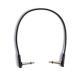 RockBoard Patch kabel, 30 cm, úspora místa, hranaté konektory, černá