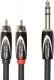 Roland kabel 1,5m 6,3mm TRS jack-2RCA Y-kabel